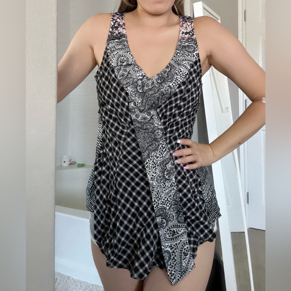 OS plaid top